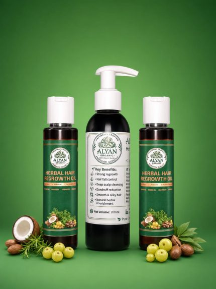 2 Hair Regrowth oil & 1 Nurshing Shampoo